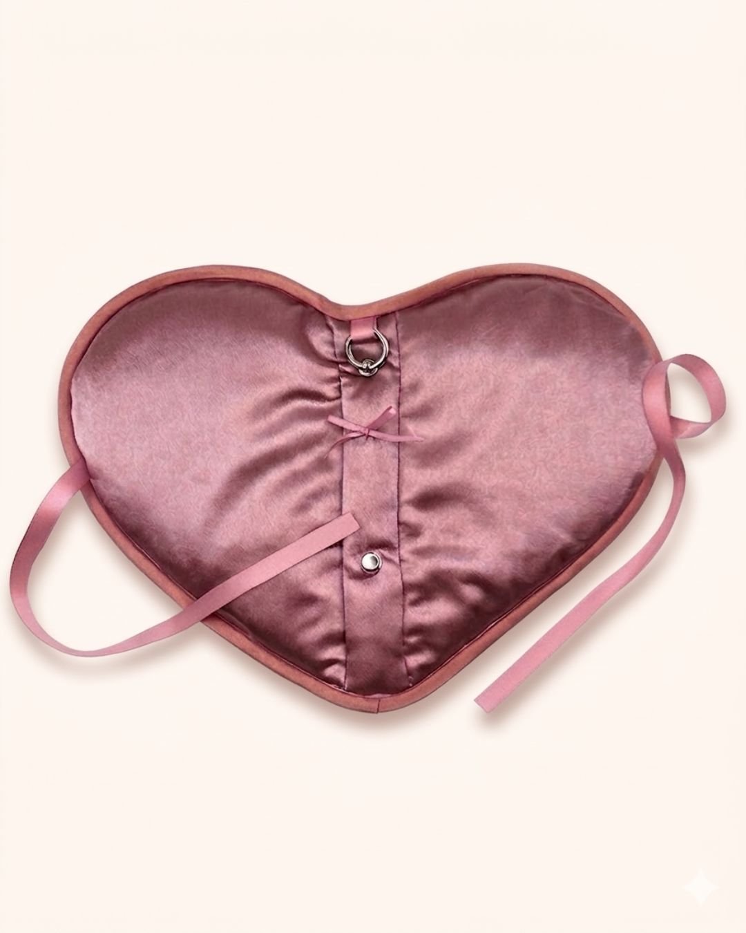 Interior view of the handmade Secret Teatime A7 journal cover by US stationery brand Kuura,  laying flat to highlight the cover against a cream background. Vintage velvet and retro style, for stationery lovers